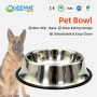 Wholesale Pet Food Container Non-Slip  Stainless Steel Dog Bowl