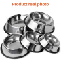 Wholesale Pet Food Container Non-Slip  Stainless Steel Dog Bowl