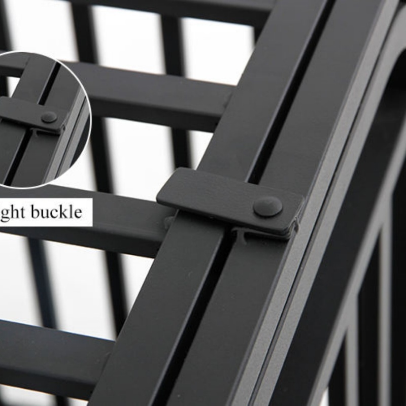 Wholesale Luxury Metal Dog Crate with Detachable Assembly Galvanized Iron Pipe Tray Lock and Button Closure-Pet Supplies