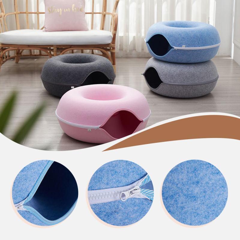 Wholesale Winter Solid Fashion Banana Shaped Warm Soft Punny Dog Bed for Pets Washable