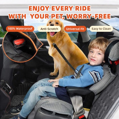 Wholesale Waterproof Car Seat Cover Nonslip Dog Backseat Cover With Mesh Window for Car