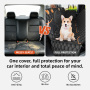 Wholesale Waterproof Car Seat Cover Nonslip Dog Backseat Cover With Mesh Window for Car