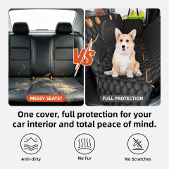 Wholesale Waterproof Car Seat Cover Nonslip Dog Backseat Cover With Mesh Window for Car