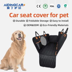 Wholesale Waterproof Car Seat Cover Nonslip Dog Backseat Cover With Mesh Window for Car