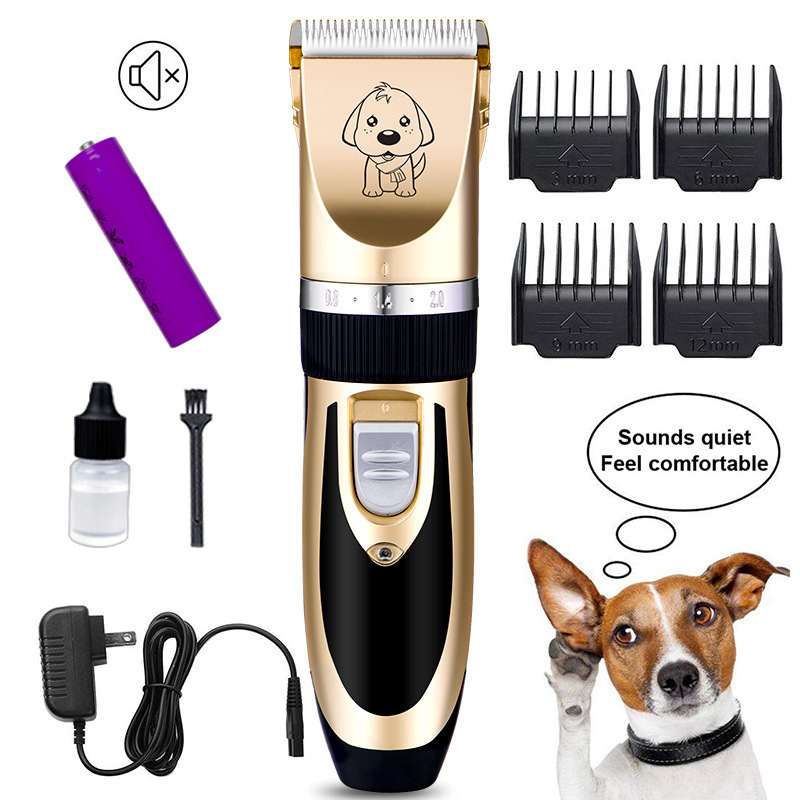 Hot Dog Shaver Clippers Low Noise Rechargeable Professional Cordless Electric Quiet Hair trimmer Set for Dogs Cats Pets