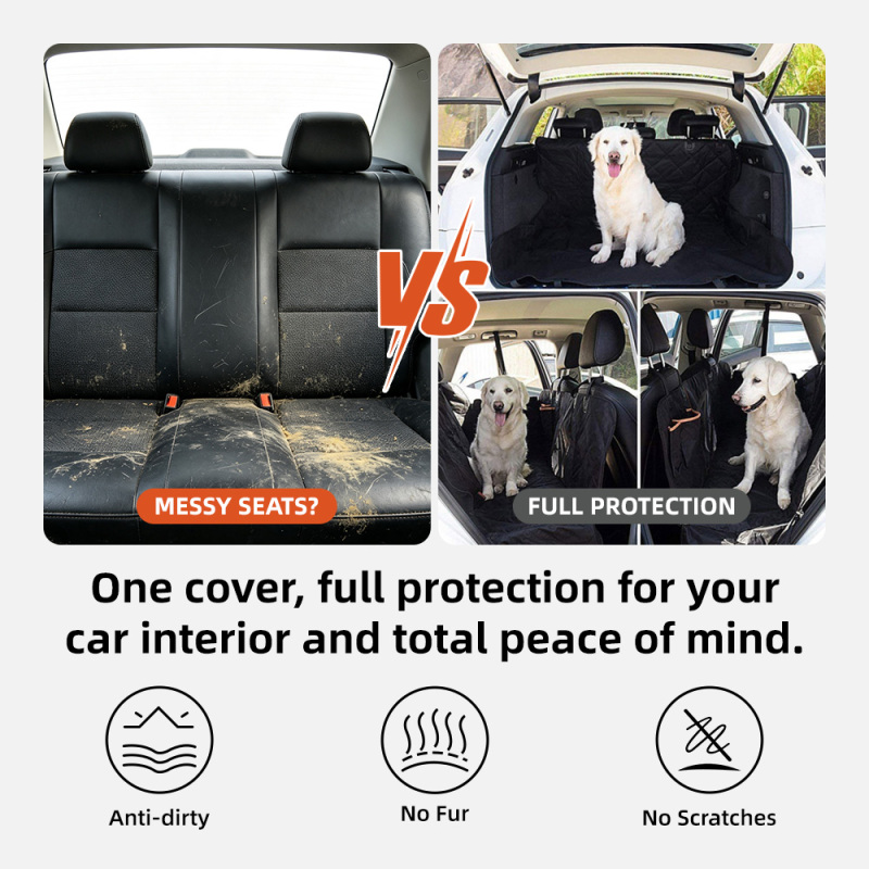 Wholesale Waterproof Dog Car Seat Cover Car Backseat With Mesh Window