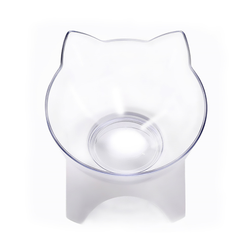 Elevated Plastic Pet Bowl Neck Protection Raised Pet Feeder Bowl  For Puppy Dogs Cats