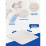 Wholesale Large Quilted Knitted Plain Waterproof Latex-Free Underpads Machine Washable Bed Pads Protector Sheet Adults
