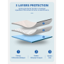 Wholesale Large Quilted Knitted Plain Waterproof Latex-Free Underpads Machine Washable Bed Pads Protector Sheet Adults