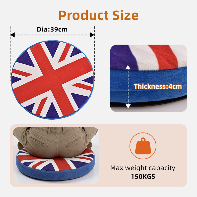 Portable Swivel Transfer Seat Cushion, 360 Degree Rotating Mobility Aid for Elderly Disabled Transfer