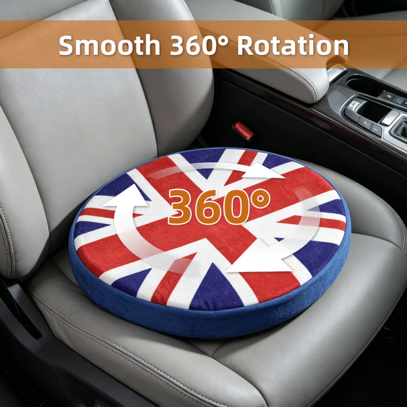 Portable Swivel Transfer Seat Cushion, 360 Degree Rotating Mobility Aid for Elderly Disabled Transfer