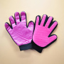 In Stock Five-Finger Double-Sided Bathing Cat Gloves Pet Grooming Gloves Glove Hair Remover Brush for Dogs