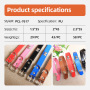 Wholesale Rolled PU Dog Collar Soft Padded Round Puppy Collar  Handmade