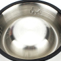 Small Pet Bowl Pet Feeding Bowls Stainless Steel Pet Food Water Bowl with Non-Slip Rubber Base