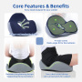 Wholesale Thick Coccyx Tailbone Relief Chair Pad with Non-Slip Back Memory Foam Cushions for Cars Chairs Cotton Gel Seat Cushion