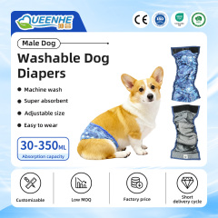 Wholesale Pet Products Reusable Washable Dog Belly Wrap Diapers for Female Dogs, Washable Puppy Belly Band