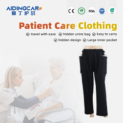 Wholesale Cotton Polyester Patient Gowns Two-pocket Long Fistula Pants for Disability Bedridden Elderly Surgery Patients