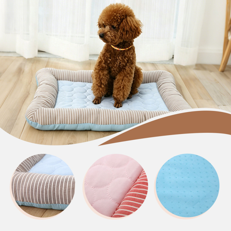 Winter Dog & Cat Bed Solid Square Soft Fleece Pet Sleeping Cover Warm Sofa Cushion for Small & Large Dogs/Cats