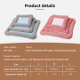 Winter Dog & Cat Bed Solid Square Soft Fleece Pet Sleeping Cover Warm Sofa Cushion for Small & Large Dogs/Cats