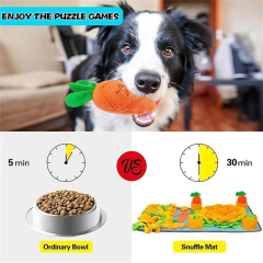 Tapete olfativo para perros al por mayor, golosinas para mascotas, juguetes interactivos antideslizantes que fomentan la búsqueda natural de alimento.