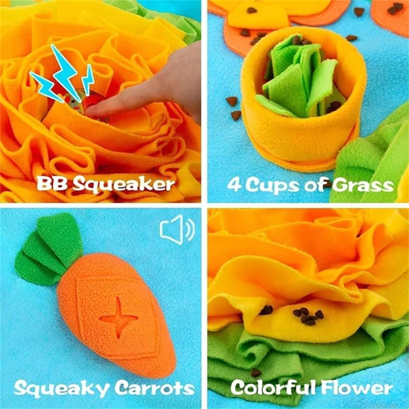 Wholesale Dogs Snuffle Mat Pet Treats Feeding Non-Slip Interactive Dog Puzzle Toys Encourages Natural Foraging Skills