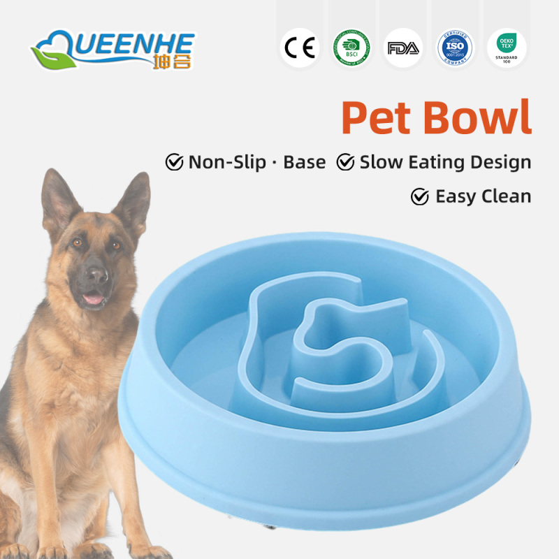 Wholesale Slow Feeder Dog Bowl Non Slip Puzzle Bowl Interactive Bloat Stop Pet Bowl Anti-Gulping Prevent Obesity for Dog