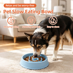 Wholesale Slow Feeder Dog Bowl Non Slip Puzzle Bowl Interactive Bloat Stop Pet Bowl Anti-Gulping Prevent Obesity for Dog