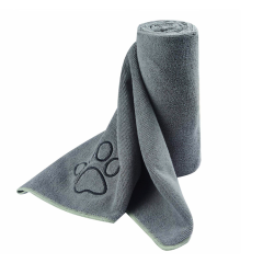 Venta al por mayor, toalla de microfibra Terry para perros, toalla cómoda para mascotas, secado para perros y gatos, toalla de baño de secado rápido