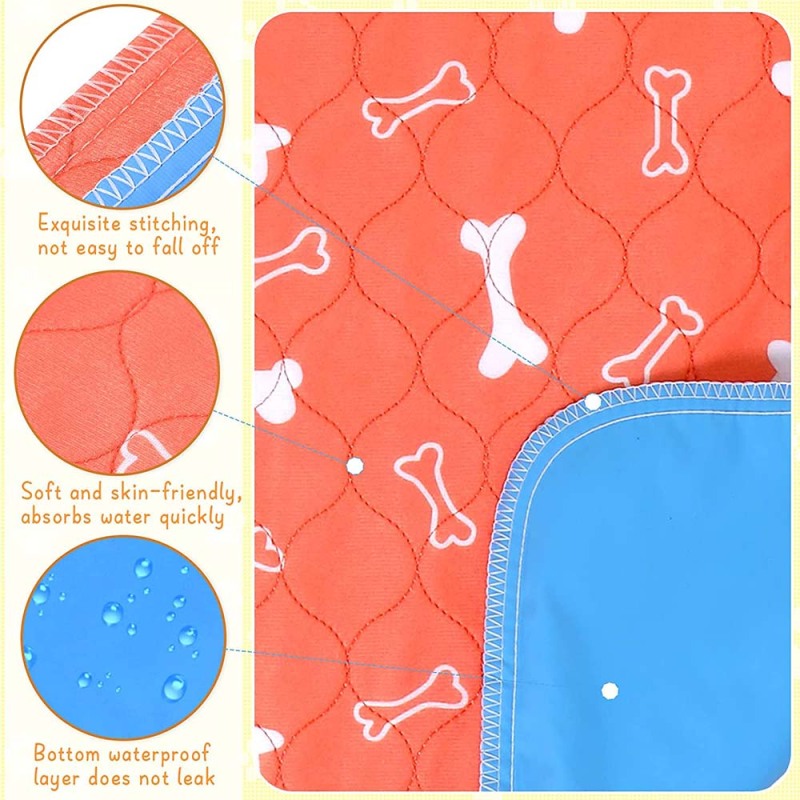 Custom Reusable Washable Absorb Pet Training Urine Pad Pet Washable Pee Pads for Dogs