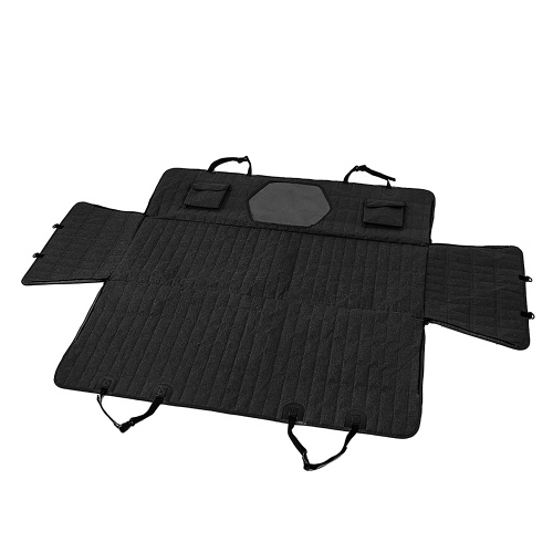 Heavy Duty Black Durable Anti-Scratch Nonslip Machine Washable Pet Car Seat Cover for Back Seat