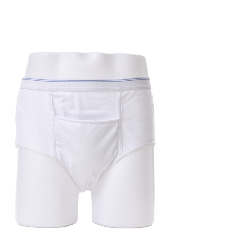 Men Incontinence Panties Waterproof Boxers & Briefs 100% Cotton PU-602
