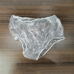 Adult Incontinence Pull-on Plastic Pants Panties White(Large, Transparent)