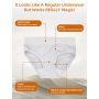 Women's Sexy High-Rise Incontinence Panties Ultra Leak-Proof Organic Cotton Eco-Friendly Breathable Protective Underwear