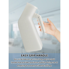 Wholesale Portable 1000mL Home Care Urinal Potty for Men Home Use Chamber Pot with Pee Bottle and Lid Bath & Toilet Supplies
