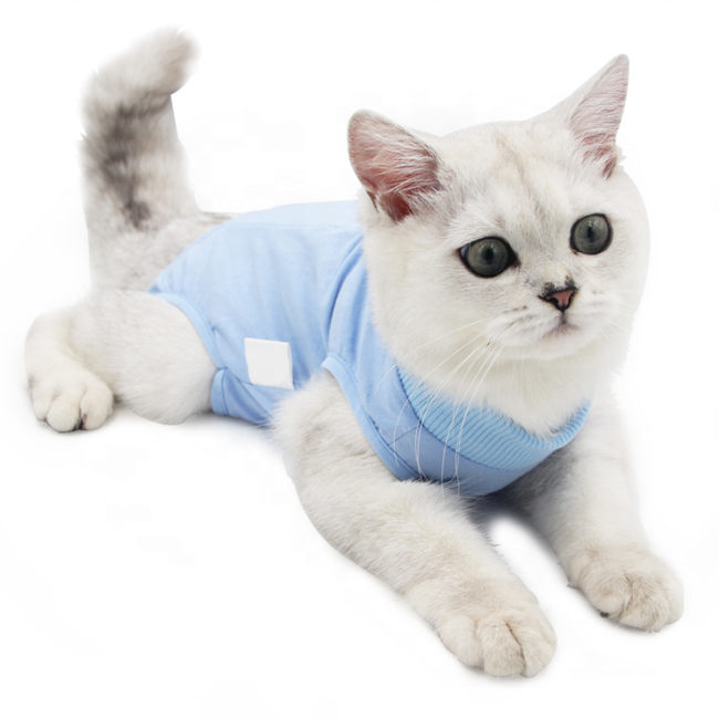 Traje de recuperación profesional Cat para heridas abdominales o enfermedades de la piel, después de la cirugía, traje de pijama