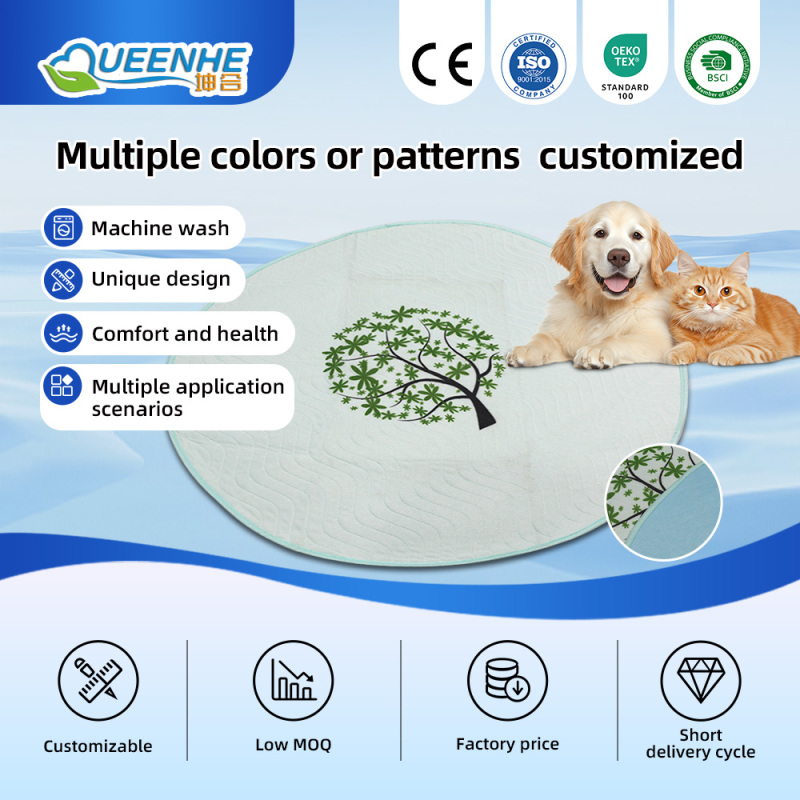 Benutzerdefinierte wiederverwendbare waschbare Absorb Pet Training Urinpads für Hunde