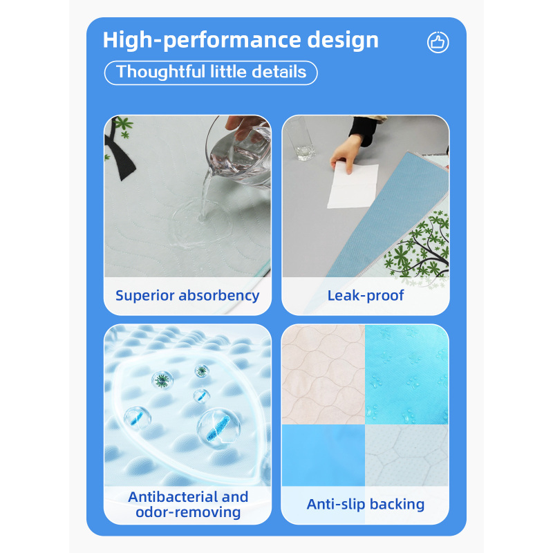 Benutzerdefinierte wiederverwendbare waschbare Absorb Pet Training Urinpads für Hunde