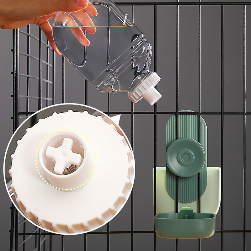 Pet Cage Suspended Water Dispenser Water Bottle Bowl Hanging Automatic Small Animal Automatic Feeders