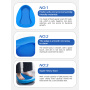 Wholesale Family Patient Care Eco-Friendly Plastic Bedpan Firm Thick Stable PP Blue Heavy Duty Smooth Countoured Home Patient