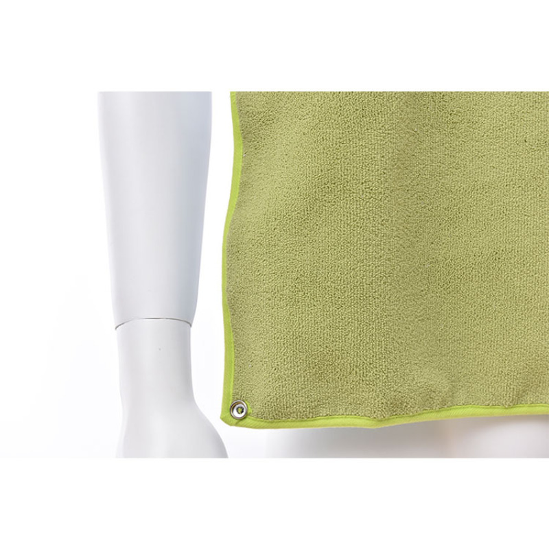 Eco-Friendly Waterproof Terry Cloth Reusable Adult Bib With Removable Crumb Catcher