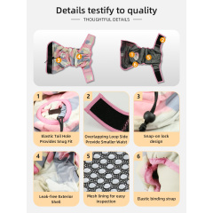 Waschbare Hundewindeln für Hündinnen, wiederverwendbare, hochsaugfähige Haustierwindeln, umhüllt langlebige Hundewindeln