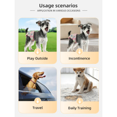 Waschbare Hundewindeln für Hündinnen, wiederverwendbare, hochsaugfähige Haustierwindeln, umhüllt langlebige Hundewindeln