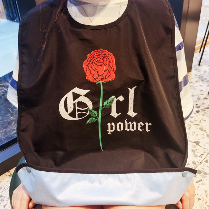 Fashionable Printed Apron Adult Bib For Dining
