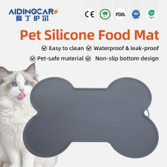 Wholesale Non-sticking Paw Shape Silicone Pet Mat Large Size Silicone Pet Food Dog Mat Various Colors Option