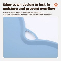 Wholesale Non-sticking Paw Shape Silicone Pet Mat Large Size Silicone Pet Food Dog Mat Various Colors Option
