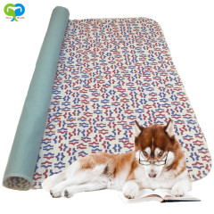 Rojo Impreso Reutilizable Lavable Impermeable PU Pet Pee Pad / Puppy & Dog Training Pads / Mats