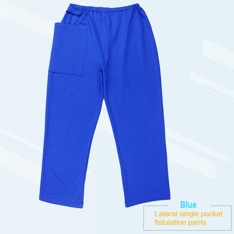 Incontinence patient care surgery zipper trousers clothing for patient