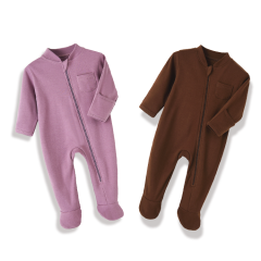 Venta al por mayor Adorable 100% algodón bebé muselina unisex ropa suave elegante bebé pijama mameluco conjunto bebé mameluco