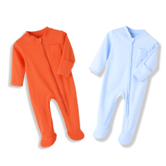 Venta al por mayor Adorable 100% algodón bebé muselina unisex ropa suave elegante bebé pijama mameluco conjunto bebé mameluco
