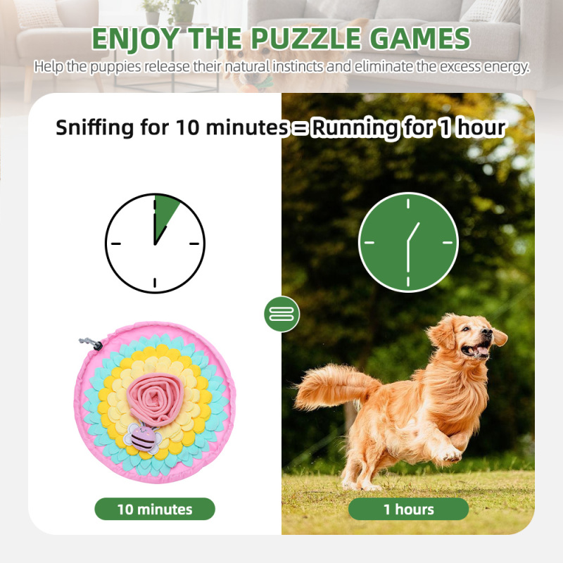 Hot Sale Wholesale Durable Dog Interactive Puzzle Mat Pineapple Pattern Pet Snuffle Mat